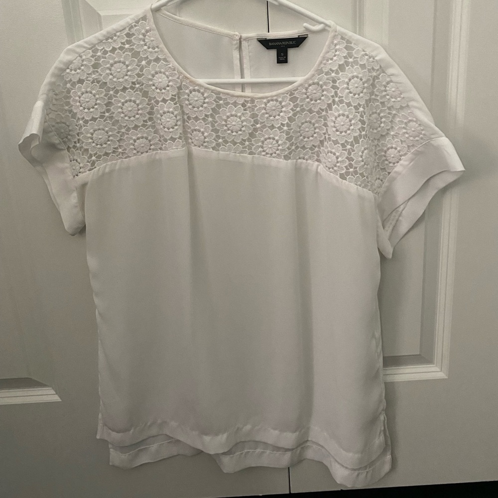 White Banana Republic Blouse